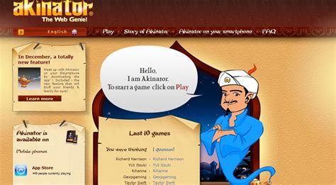  Akinator – Den magiska genien som läser tankar!